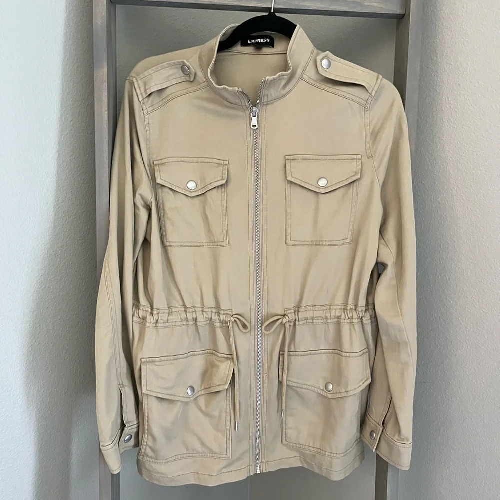 Express Military Twill 4-Pocket Jacket - Picture 1 of 4
